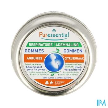 Puressentiel Ademhaling Gommen Citrus 45g