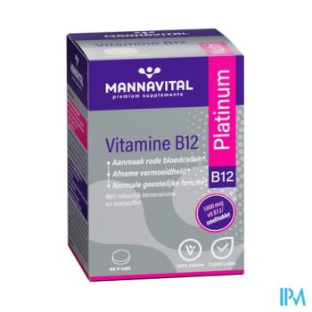 Mannavital Vitamine B12 Platinum V-tabl 60 Nf