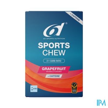 6D Sports Chew Grapefruit + Caffeine