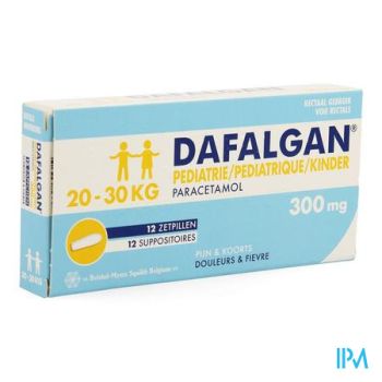 Dafalgan Pediatrie 300mg Suppo 12
