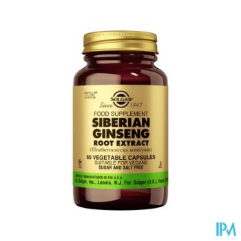 Solgar Ginseng Siberian Root Extract V-caps 60