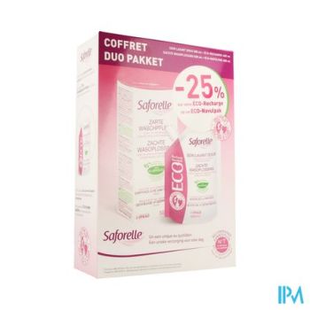 Saforelle Duo Wasverzorging Zacht 500ml+eco.400ml
