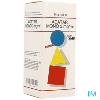 Acatar Mono 3mg/ml Siroop 125ml