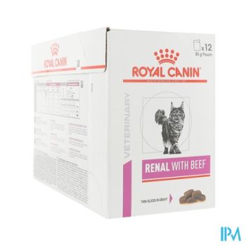 Royal Canin Cat Renal Beef Pouch Wet 12x85g