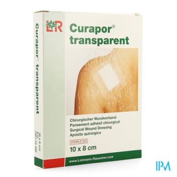 Curapor Transparant Steriel 10cmx 8cm 5 13100