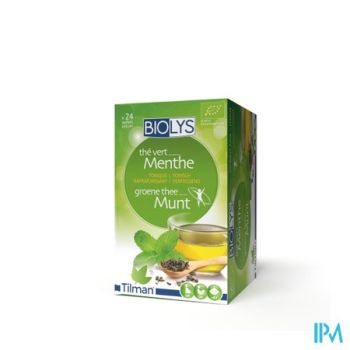 Biolys Groene Thee Munt Zakje 24