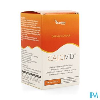 Calcivid /200Ie Orange Chew