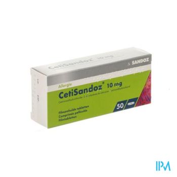 Cetisandoz Sandoz Comp 50 X 10mg