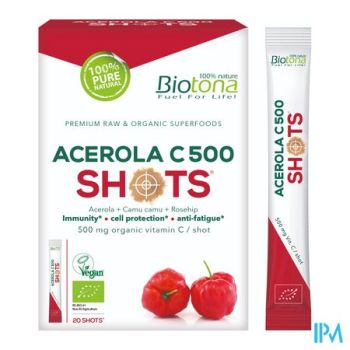 Biotona Acerola C 500 Shot Zakje 20x2,2g