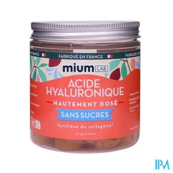 Miumlab Hyaloronzuur Gummies Z/suiker 42