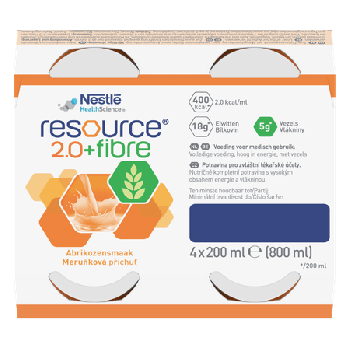 Resource 2.0 Fibre Abrikoos 4x200ml 12100729