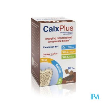 Calx-plus Chocolade Tabl 60