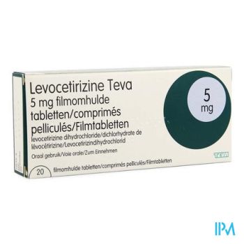 Levocetirizine Teva 5mg Filmomh Tabl 20 X 5mg