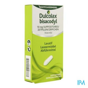 Dulcolax Bisadocyl Supp 10 X 10mg
