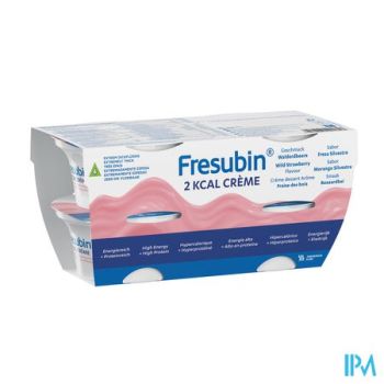 Fresubin 2 Kcal Crème 125g Fraise Des Bois/bosaardbei