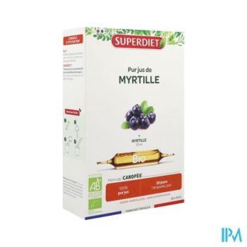 Superdiet Blauwe Bosbes Bio Amp 20x15ml