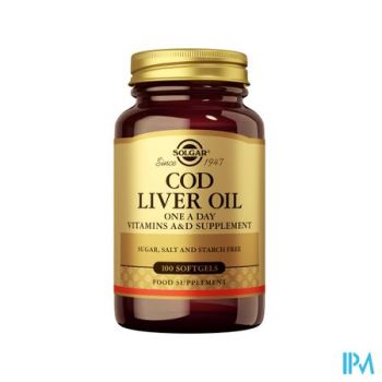 Solgar Cod Liver Oil (Levertraan) Softgel