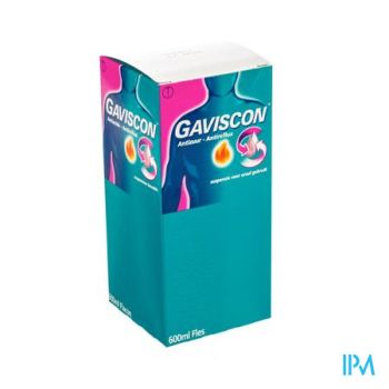 Gaviscon Antizuur-antireflux Susp Oraal Gebr.600ml