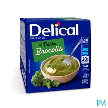 Delical Puree Broccoli Hphc 4x200g