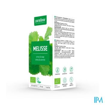 Purasana Vegan Melisse 300mg Bio V-caps 60