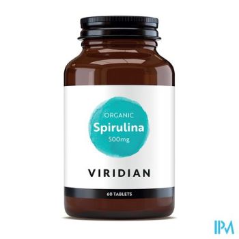 Viridian Organic Spirulina 500mg Comp 60