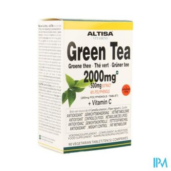 Altisa Groene Thee 2000mg (500mg Extract) Comp 90