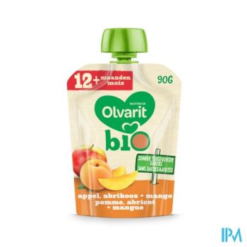 Olvarit Bio Appel Abrikoos Mango 12m 90g