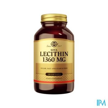 Solgar Lecithin Softgel 100x1360mg