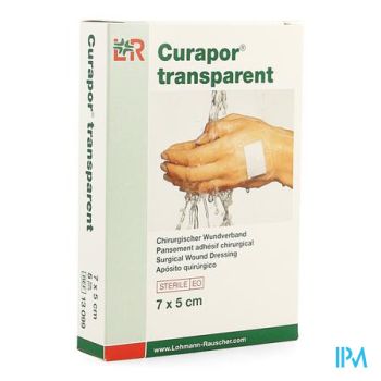 Curapor Transparant Steriel 7cmx 5cm 5 13099