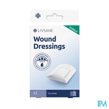 Livsane Sterile Wound Dressings 7,5cmx10cm 5