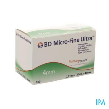 Bd Microfine Ultra Pennaald 4mm 32g Easyflow 100