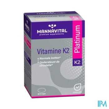 Mannavital Vitamine K2 Platinum V-caps 60