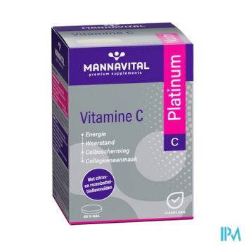 Mannavita Vitamine C Platinum V-comp 60