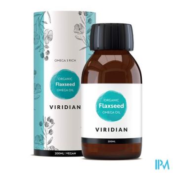 Viridian Organic Golden Flaxseed Olie 200ml