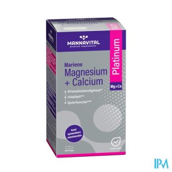 Mannavital Magnesium + Calcium Mariene V-caps 120