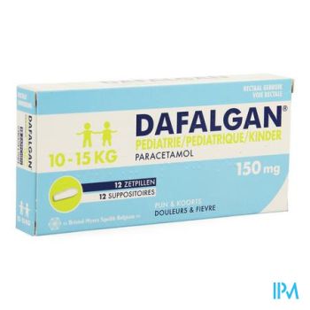 Dafalgan Pediatrie 150mg Suppo 12