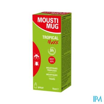 Moustimug Tropical Maxx Spray 50% Deet 75ml