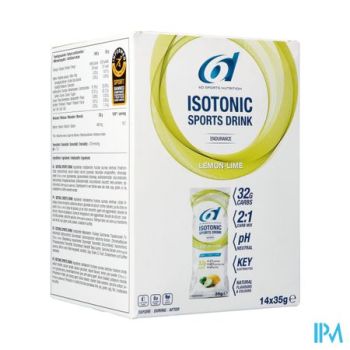 6d Isotonic Sports Drink Lemon Lime Pdr Zak 14x35g