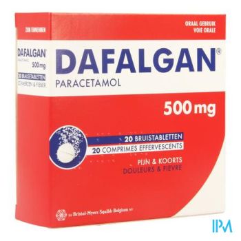 Dafalgan Bruis 500mg Tabl 20