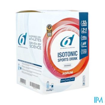 6d Isotonic Sports Drink Agrum Pdr Zakje 14x35g