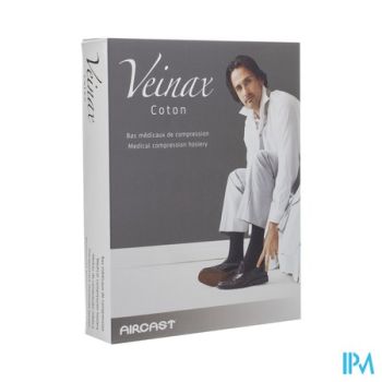 Veinax Kous Katoen Man Lang Donkerblauw Maat
