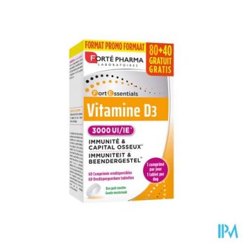 Vitamine D3 3000 IE Caps 120
