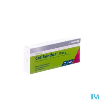 Cetisandoz Sandoz Comp 7 X 10mg