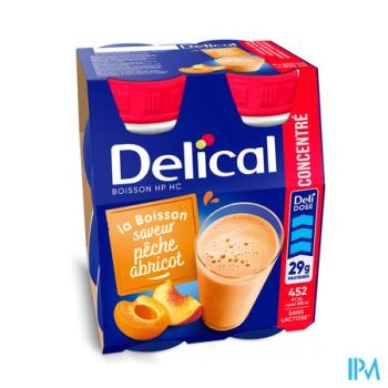 Delical Hp Hc Drank Geconc. Perzik Abrik. 4x200ml