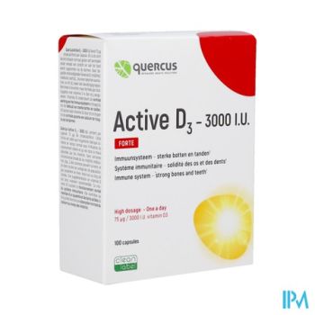 Quercus Active D3 3000 I.u. Caps 100