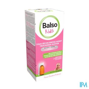 Balso Kids Hoestsiroop Z/suiker 125ml + Pipet Nf