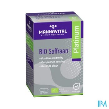 Mannavital Bio Saffraan Platinum V-caps 60