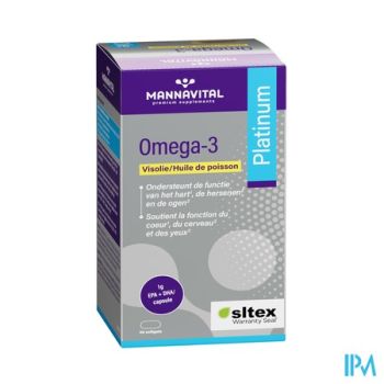 Mannavital Omega 3 Visolie Softgels 60
