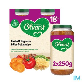 Olvarit Pasta Bolognaise 2x250g 18m00