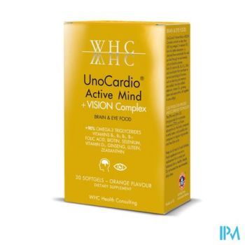 UnoCardio Active Mind + Vision Complex Softgels 30
